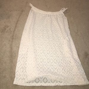 Cream beach coverup